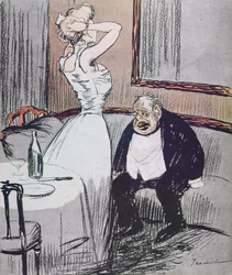 Prostituée et un vieil homme de la revue L